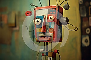 Interesting 3d character, stange funny person. Beautiful illustration picture. Generative AI