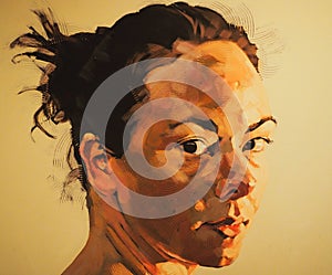 Interesting artwork of a woman