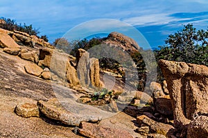 Interesting Boulders of Enchanted Rock, Texas.