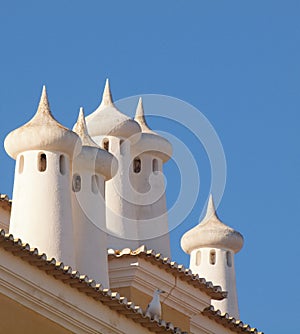 Interesting chimneys in the Arabic onion dome style