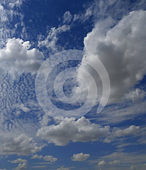 Interesting cloud shapes, imagination and clouds in the sky
