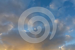 Interesting clouds in the sky