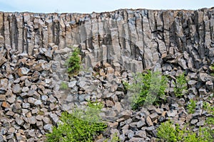 Interesting columnar basalt