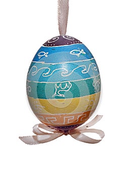 Interesting decoration of Easter eggs