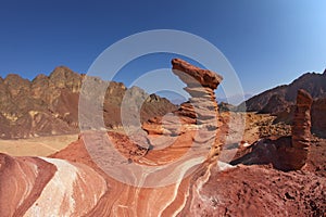 Interesting forms of sandstone - hoodoos