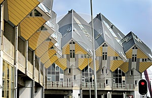 The interesting home architecture in Rotterdam