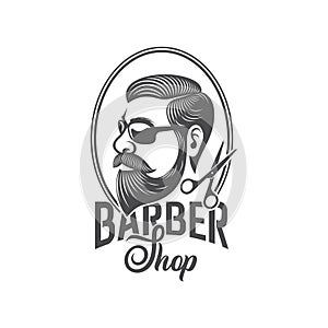 Interesting illustration of barber shop sign