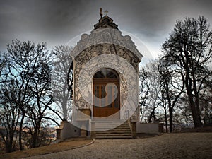 Interesting little church on the hill,Prague Czech rep.