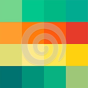 An interesting palette with original colors. Drawing palette. Background for children. Background for illustration. Squares. The c