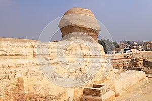 Interesting photo of the Sphinx from behind