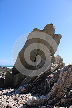 Interesting rock formation at the beach.