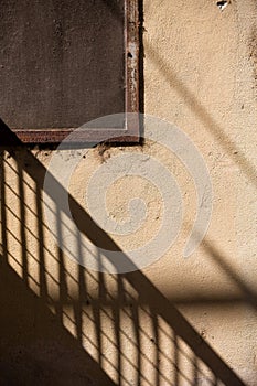 Interesting shadow patterns on a wall i