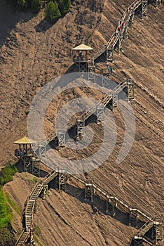 Interesting Stairs Structure at Montmorency Falls