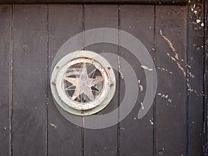 Interesting star sign door window vintage rustic