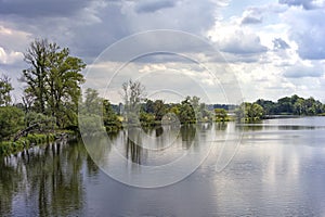 Interesting summer landscape at the River Havel, Havelland