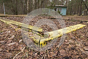 An interesting UWA take on a neglected and abandoned children's sandbox at an urbex holiday resort. Day