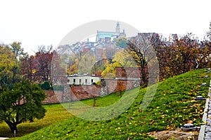 Interesting view of old city of Warsaw. Poland