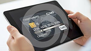 Interface. The card graphic includes a chip, contactless symbol,