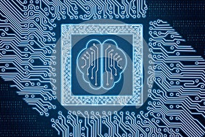 Interface with circuit board and human brain