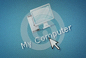 Interface computer Icon and a hand mouse cursor