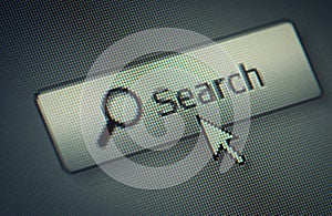 Interface computer search button