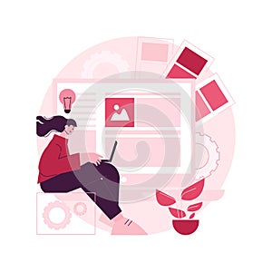 Interface design abstract concept vector illustration.