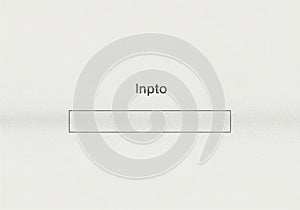Interface design featuring the word Input (misspelled as Inpto )