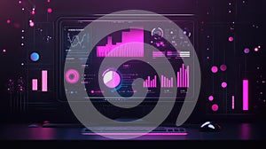 interface floating tech dashboard