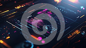 interface floating tech dashboard