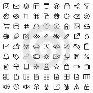 INTERFACE ICON SET & WEB LINE ICON SET [Editable stroke. 48×48 Pixel Perfect. (Recommendations - Full Size 300 x 300 Stroke 2px)]