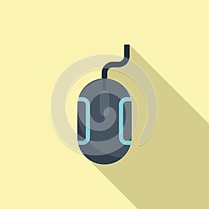 Interface mouse icon flat vector. Web button