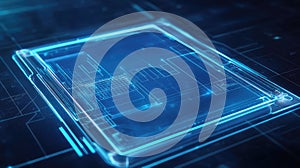 interface schematic style floating touchscreen