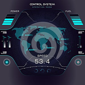 Interface UI design graphic illustration HUD