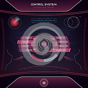 Interface UI design graphic illustration HUD