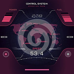 Interface UI design graphic illustration HUD