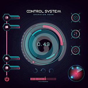 Interface UI design graphic illustration HUD