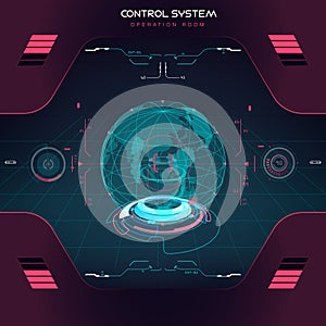 Interface UI design graphic illustration HUD