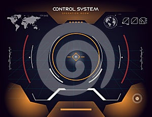 Interface UI design graphic illustration HUD