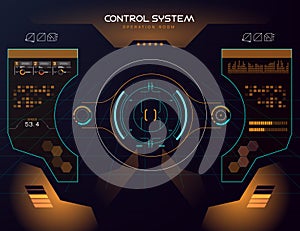 Interface UI design graphic illustration HUD