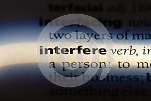 interfere