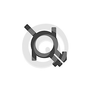 Intergender and neutrois vector icon