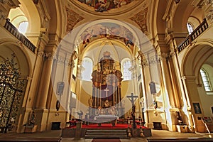 Interier 1 of the church in Hejnice - Czech Republic