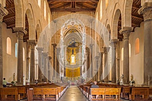 Interieur view of Cefalu Cathedral in the city