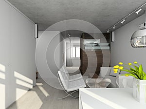 Interioir of modern living-room