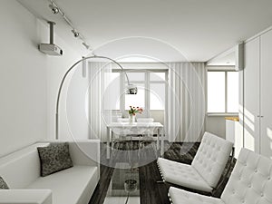 Interioir of modern living-room