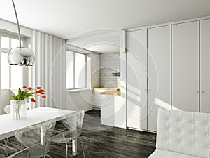 Interioir of modern living-room