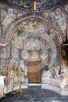 Interior of a 14th century byzantine church