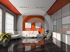 Interior 3D rendering