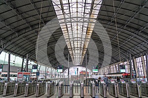 interior of the Abando Idalecio Prieto train station.