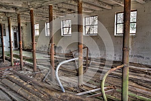 Interior of Abandoned Barn